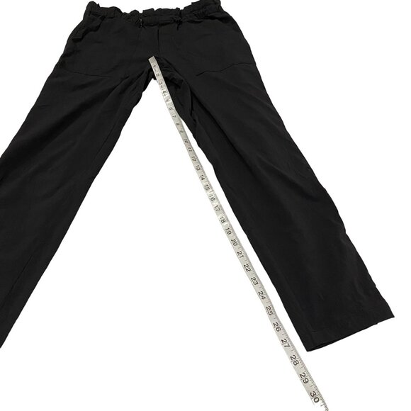 Athleta Trekkie Paper Bag Black Pants Size 6 - Picture 7 of 9